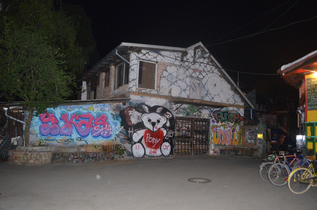 graffiti covered buildings 