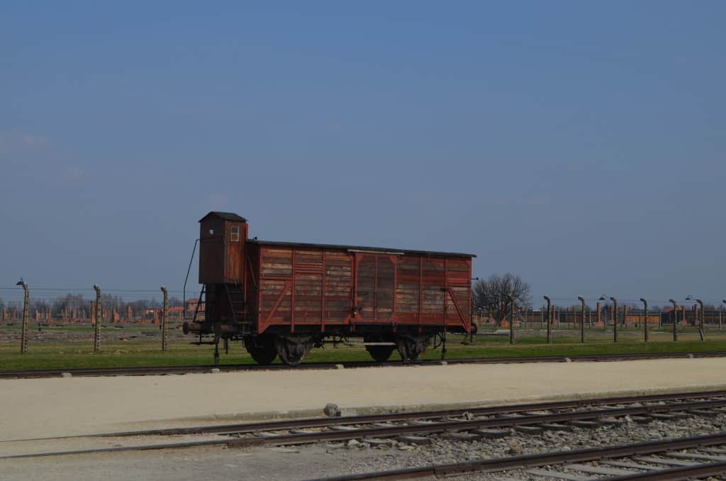 This old rail car stands as a reminder 