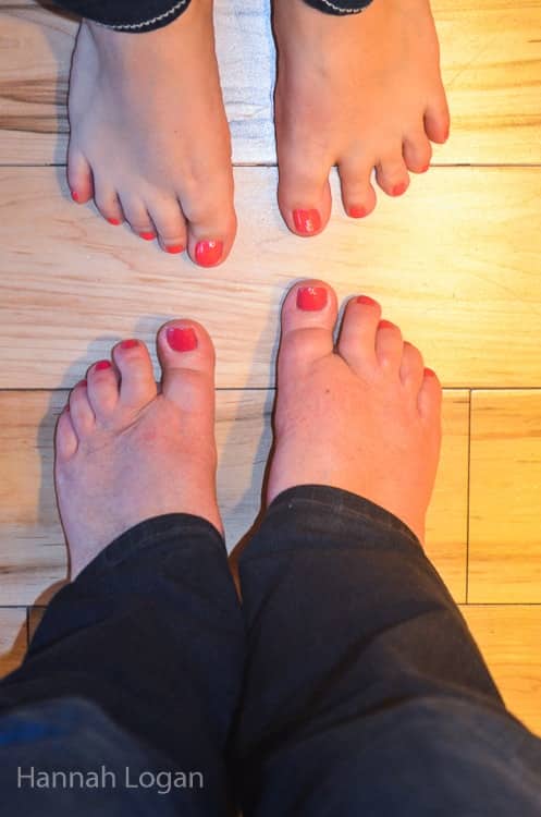 'happy feet' after our spa pedicures