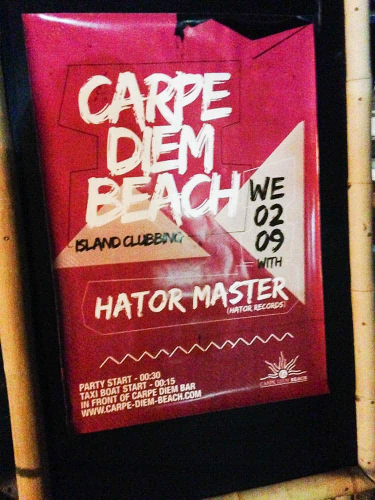Carpe Diem is the best known place to party in Hvar
