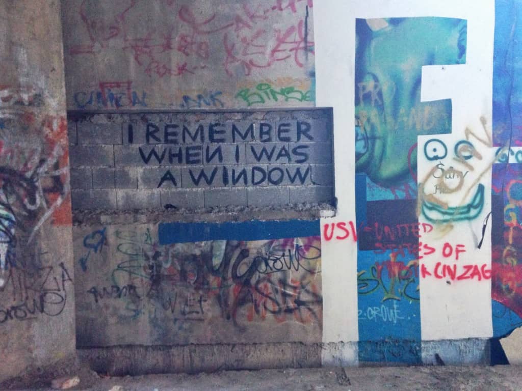"I remember when I was a window"