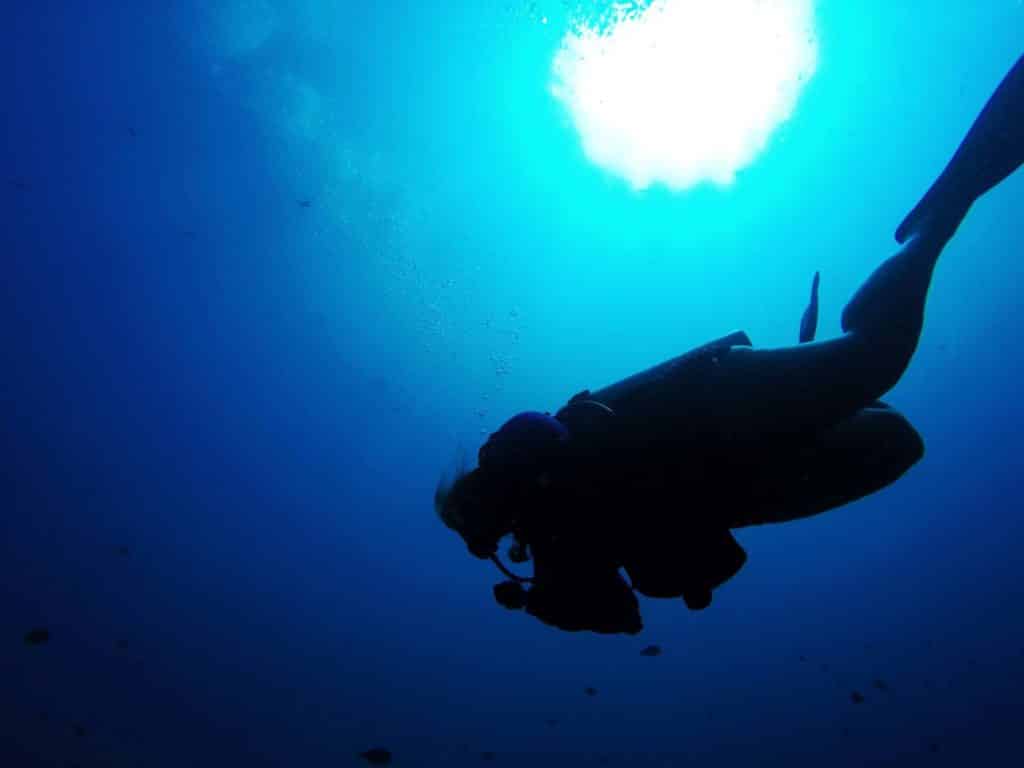 Solo travel in Bali- diving 
