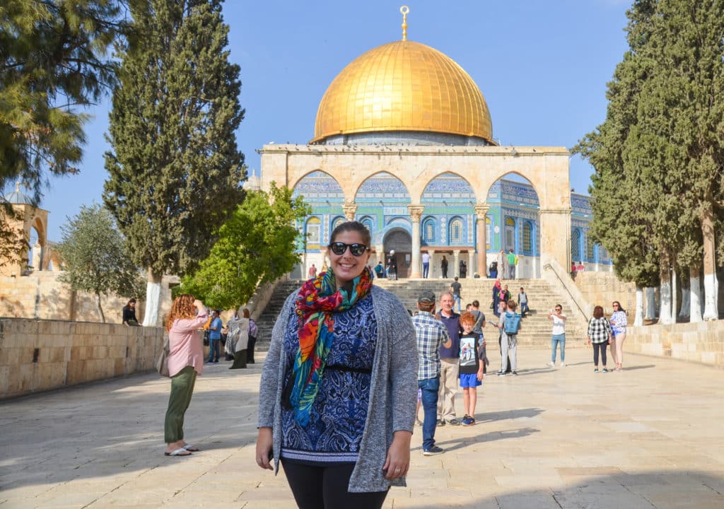 Standing in Temple Mount in Israel